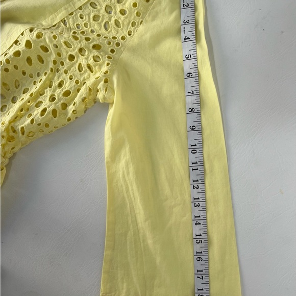 CATHERINE MALANDRINO EMELIA EYELET PEPLUM TUNIC SIZE M EXCELLENT CONDITION - Picture 11 of 11